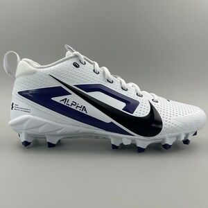Nike Alpha Menace 4 Varsity Football Cleats Men Size 10.5 White Purple NEW